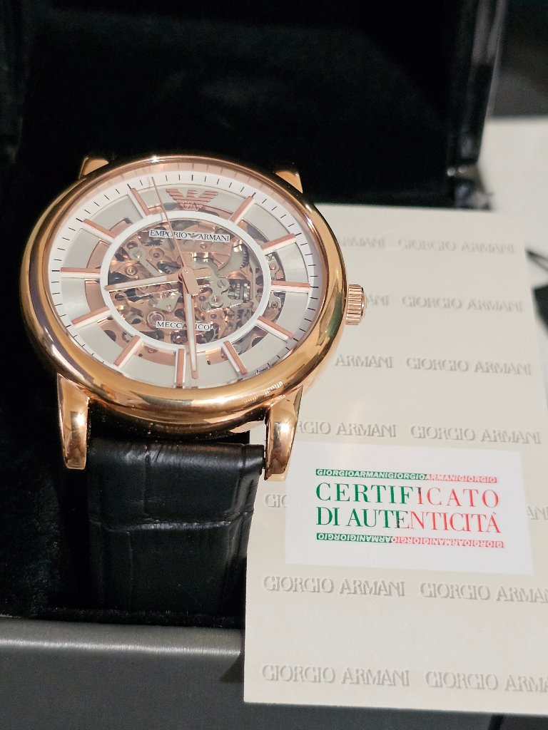 Emporio Armani Ar60007 Meccanico Automatic Watch Nwt